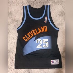 Vintage Champion Cleveland Cavaliers Mark Price #25 Nba Jersey Size 40